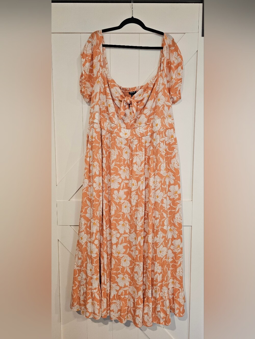 Torrid Peach Floral Maxi Dress